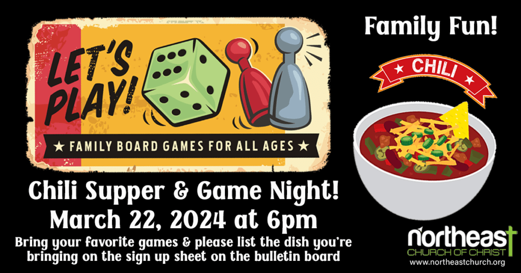 Chili Supper & Game Night!